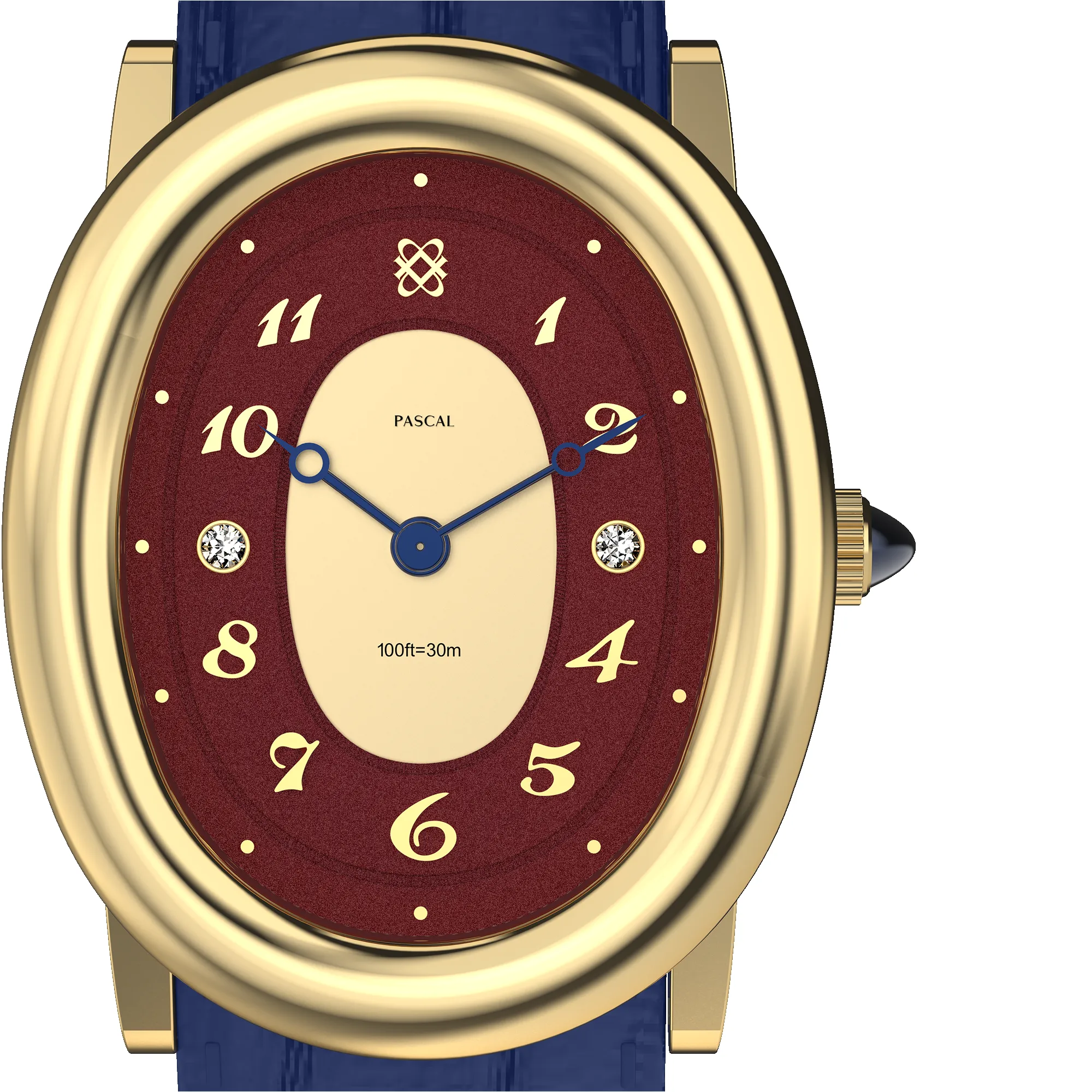 Oval Bubble Diamond Watch (24mm x 30mm) sold by Pascal Design Official product image thumbnail 4