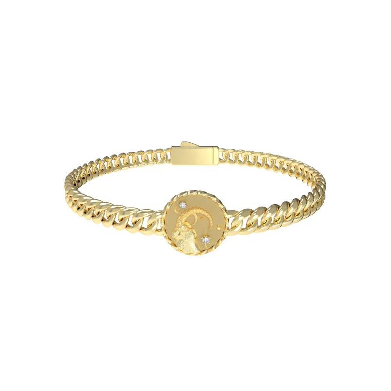 Capricorn Amulet Cuban Bracelet sold by Pascal Design Official