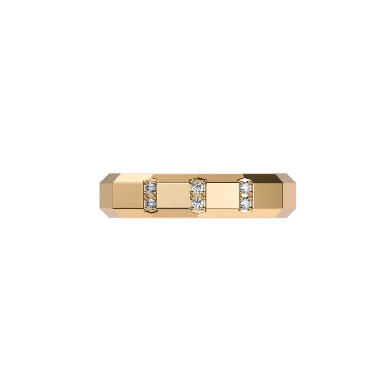 Faceted Band Diamond Ring sold by Pascal Design Official