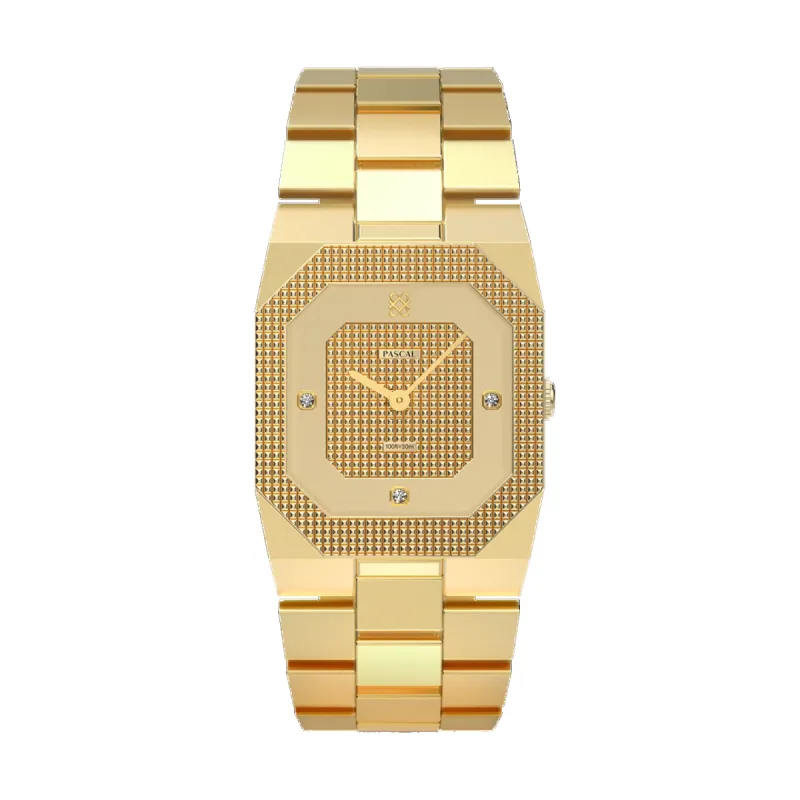 Octagonal Clou de Paris Diamond Watch sold by Pascal Design Official