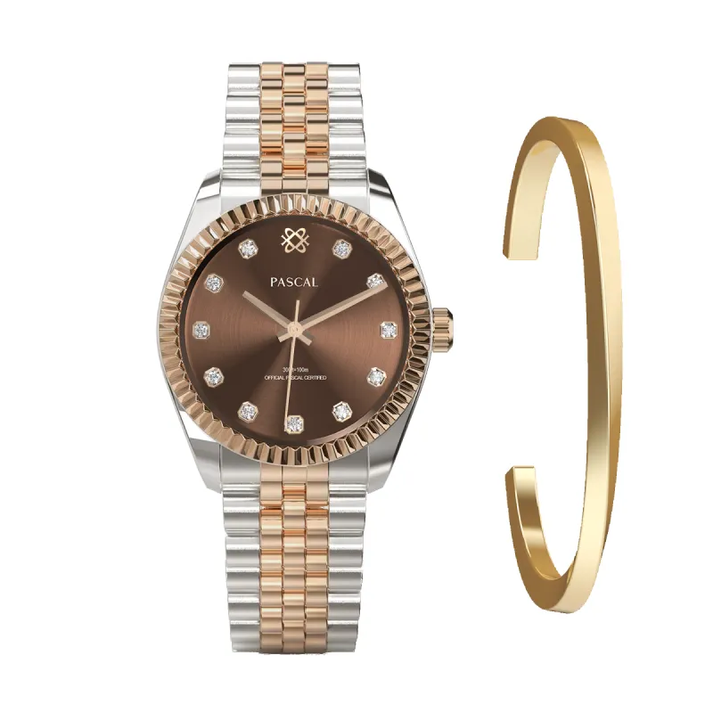 Timeless Classic Diamond Watch and Bracelet Gift Set sold by Pascal Design Official
