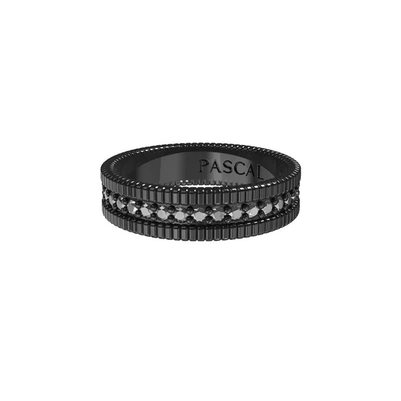 Classic Black Diamond Band Ring sold by Pascal Design Official