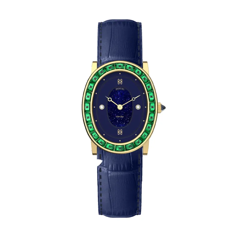 Oval Halo Diamond Watch (24mm x 30mm) sold by Pascal Design Official