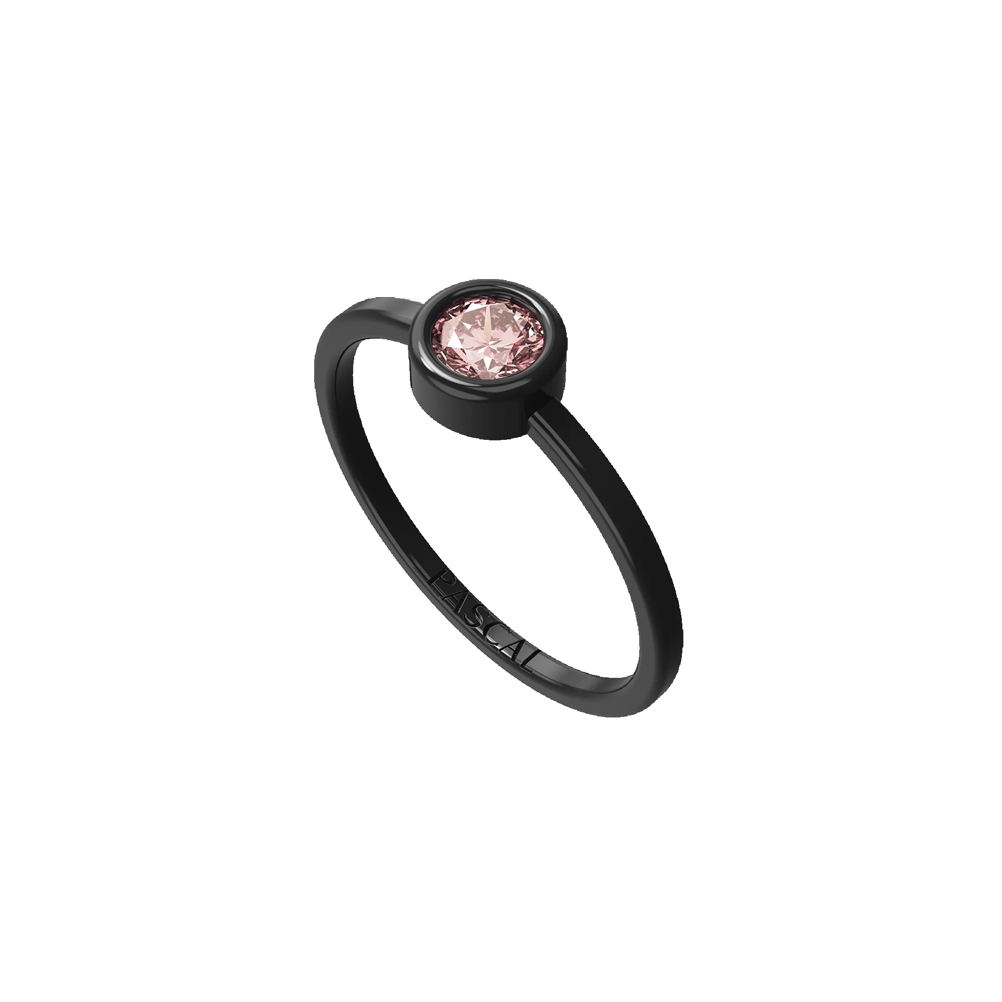 Solitaire Bezel Diamond Ring sold by Pascal Design Official product image thumbnail 2