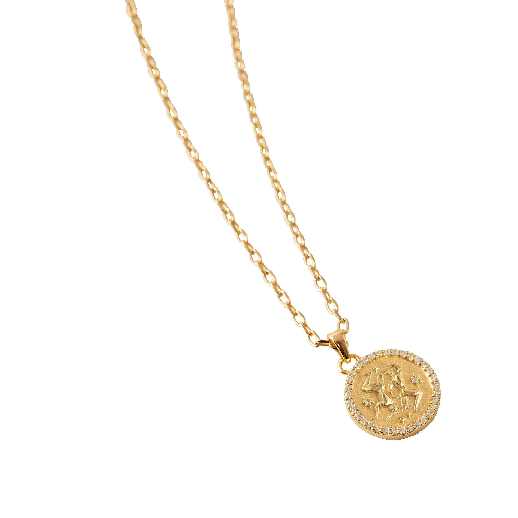 Gemini Amulet Pendant With Pave Diamond Rim sold by Pascal Design Official product image thumbnail 4