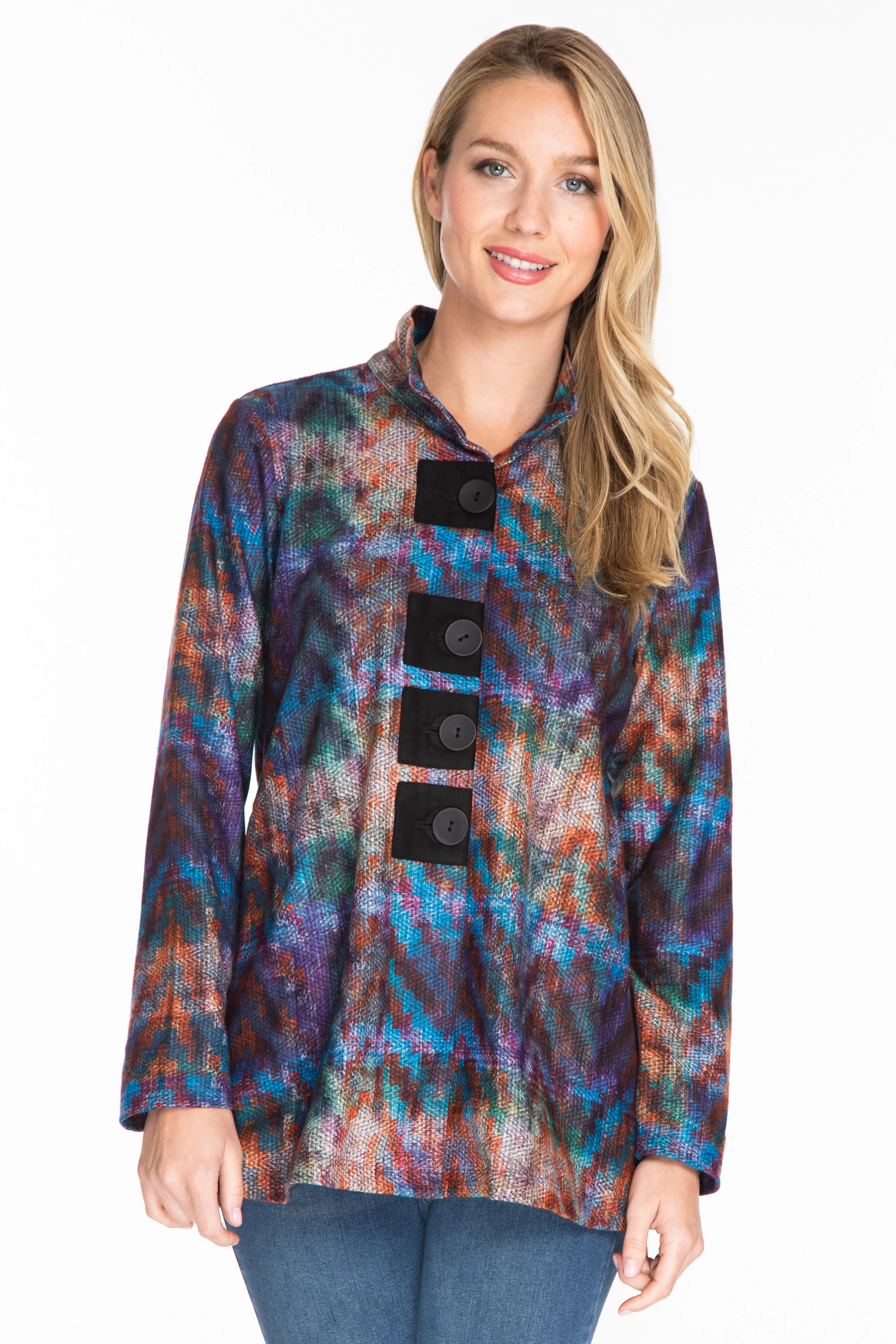 Knit Jacket - Multi sold by Ail Miles Clothing