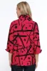 Printed Woven Button Front Blouse - Petite - Spicy sold by Ail Miles Clothing