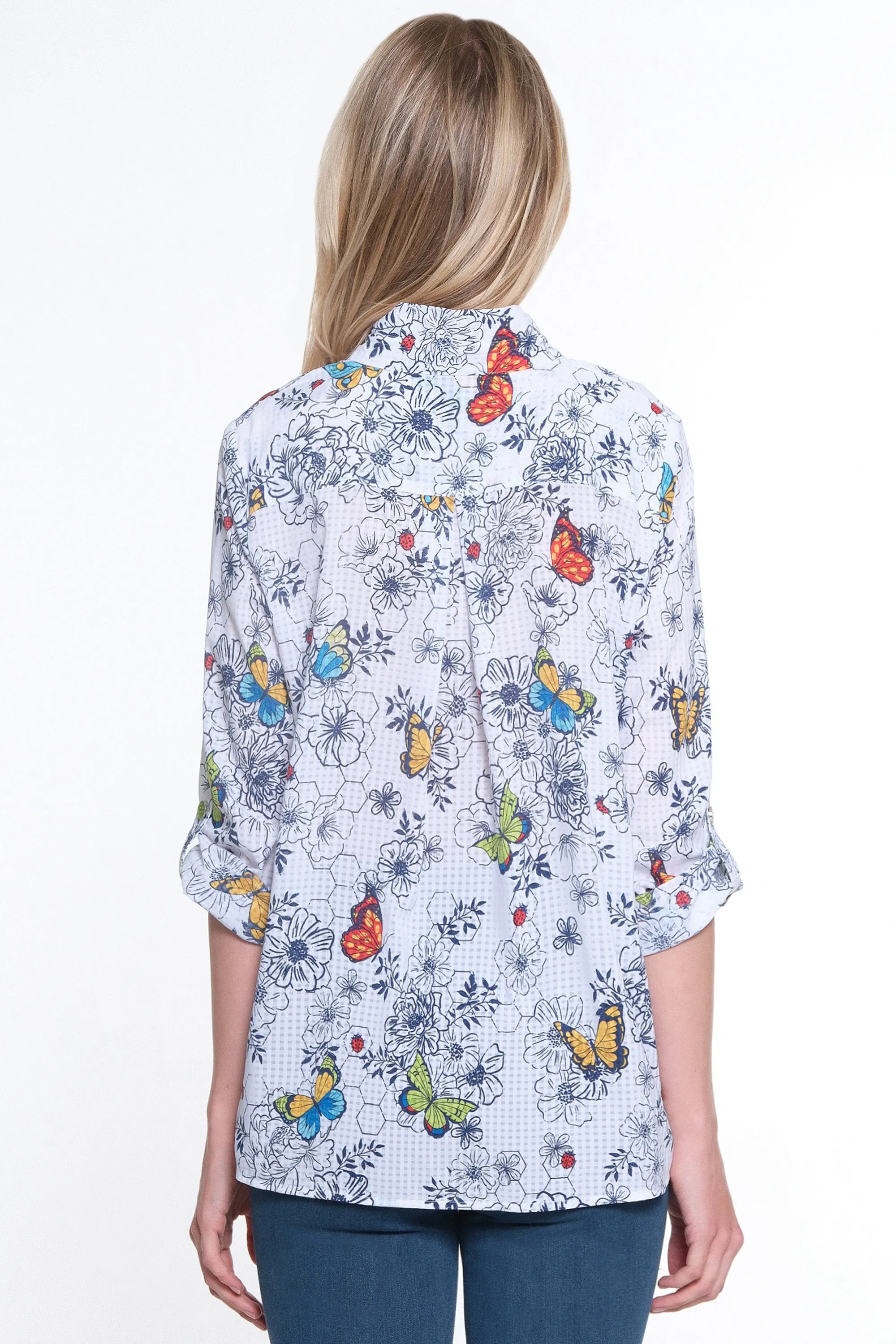 Button Front Tunic- Multi sold by Ail Miles Clothing product image thumbnail 2