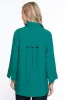 Knit Printed Button Front Tunic - Dark Teal sold by Ail Miles Clothing