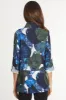 Woven High-Low Tunic - Blue Print sold by Ail Miles Clothing