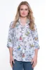 Button Front Tunic-Petite-Multi sold by Ail Miles Clothing