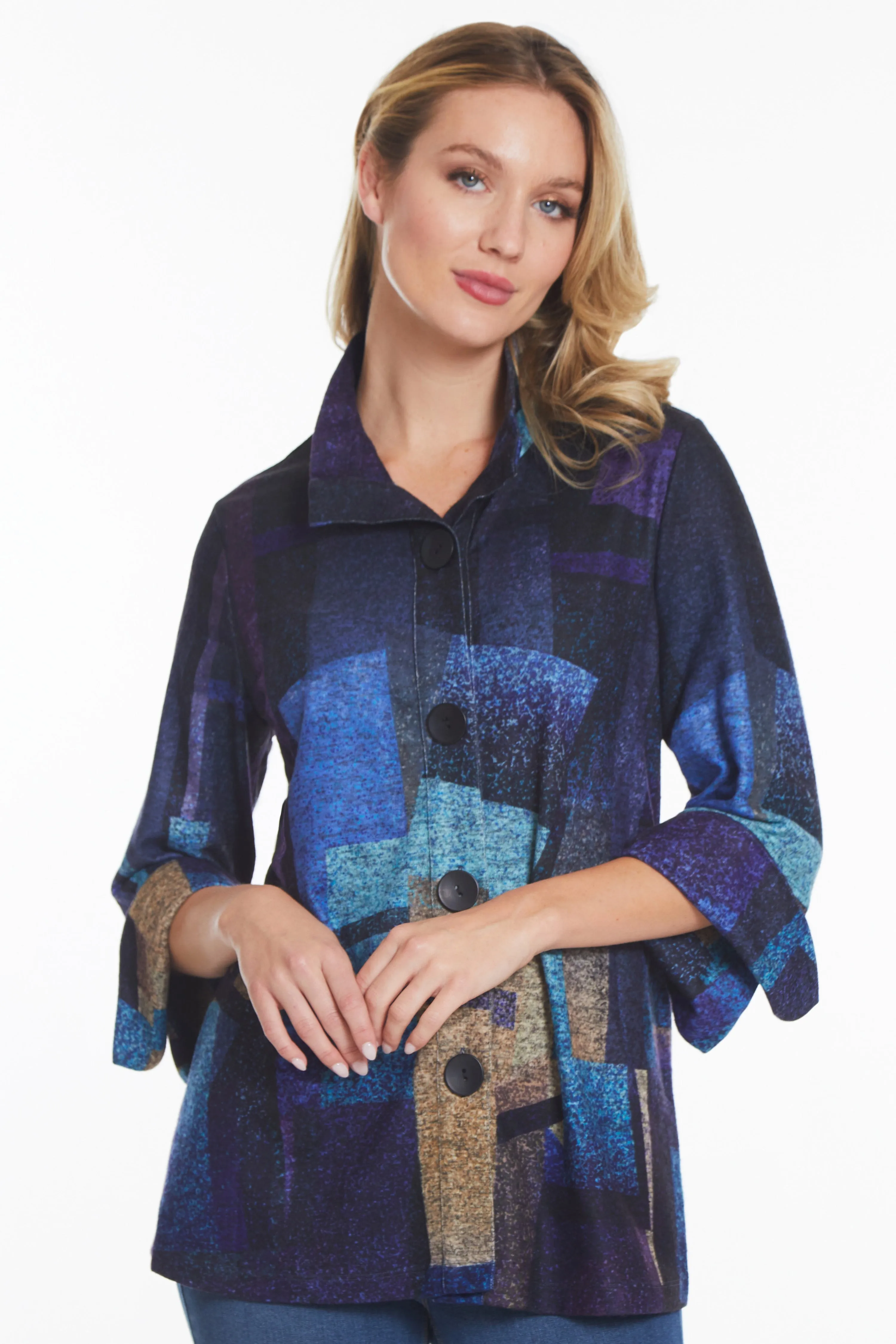 Bell Sleeve Print Tunic - Multi sold by Ail Miles Clothing