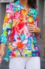 Print Button Front Jacket- Women's- Floral Multi sold by Ail Miles Clothing