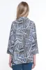 Printed Woven Tunic - Royal sold by Ail Miles Clothing