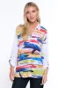 Crinkle Knit Button Down Tunic - Multicolor sold by Ail Miles Clothing
