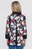 Printed Brushed Knit Double Layer Tunic - Geo Multi sold by Ail Miles Clothing