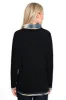Textured Cowl Neck Tunic - Petite - Black sold by Ail Miles Clothing