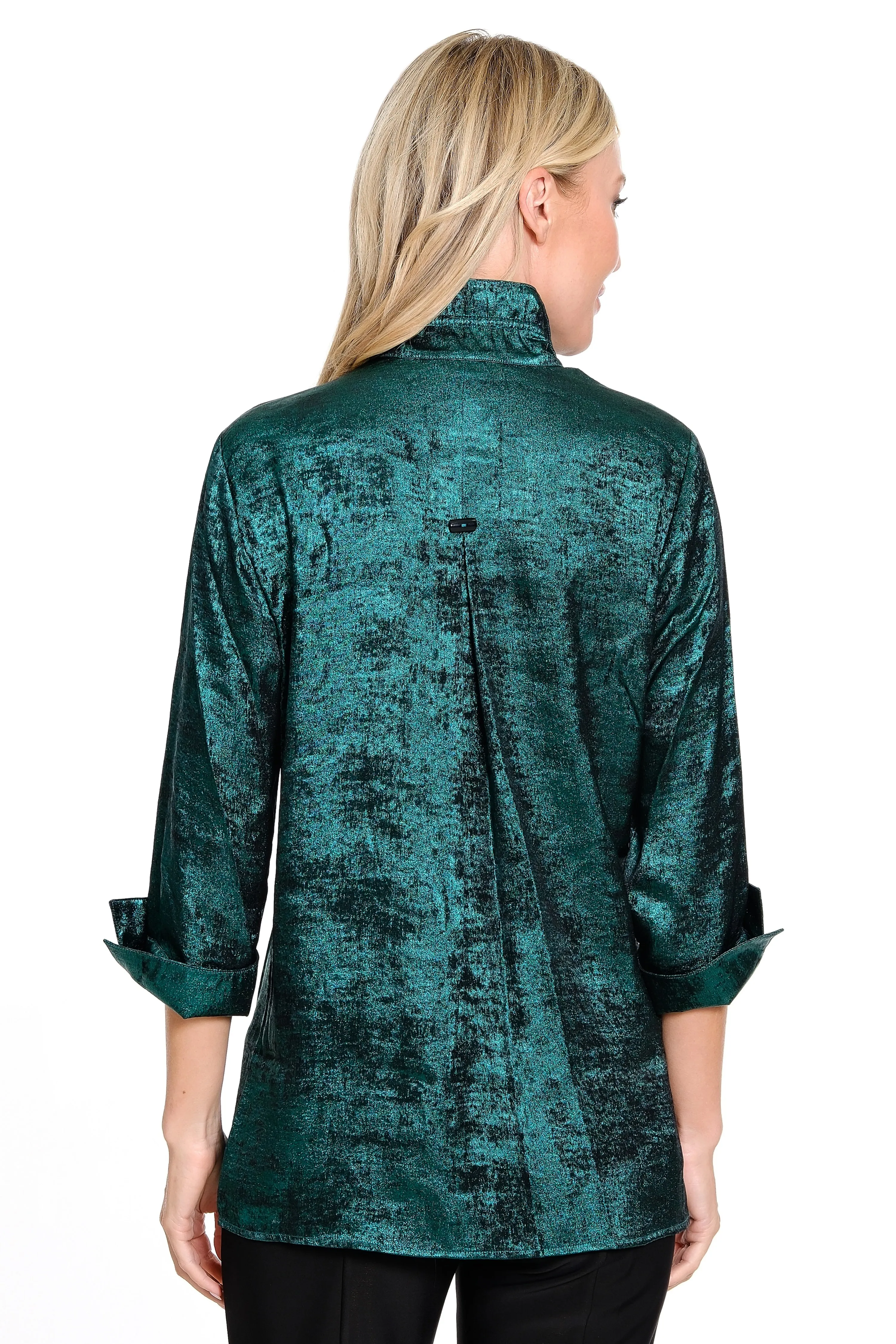 Woven Button Front Tunic - Women's - Jade sold by Ail Miles Clothing product image thumbnail 2
