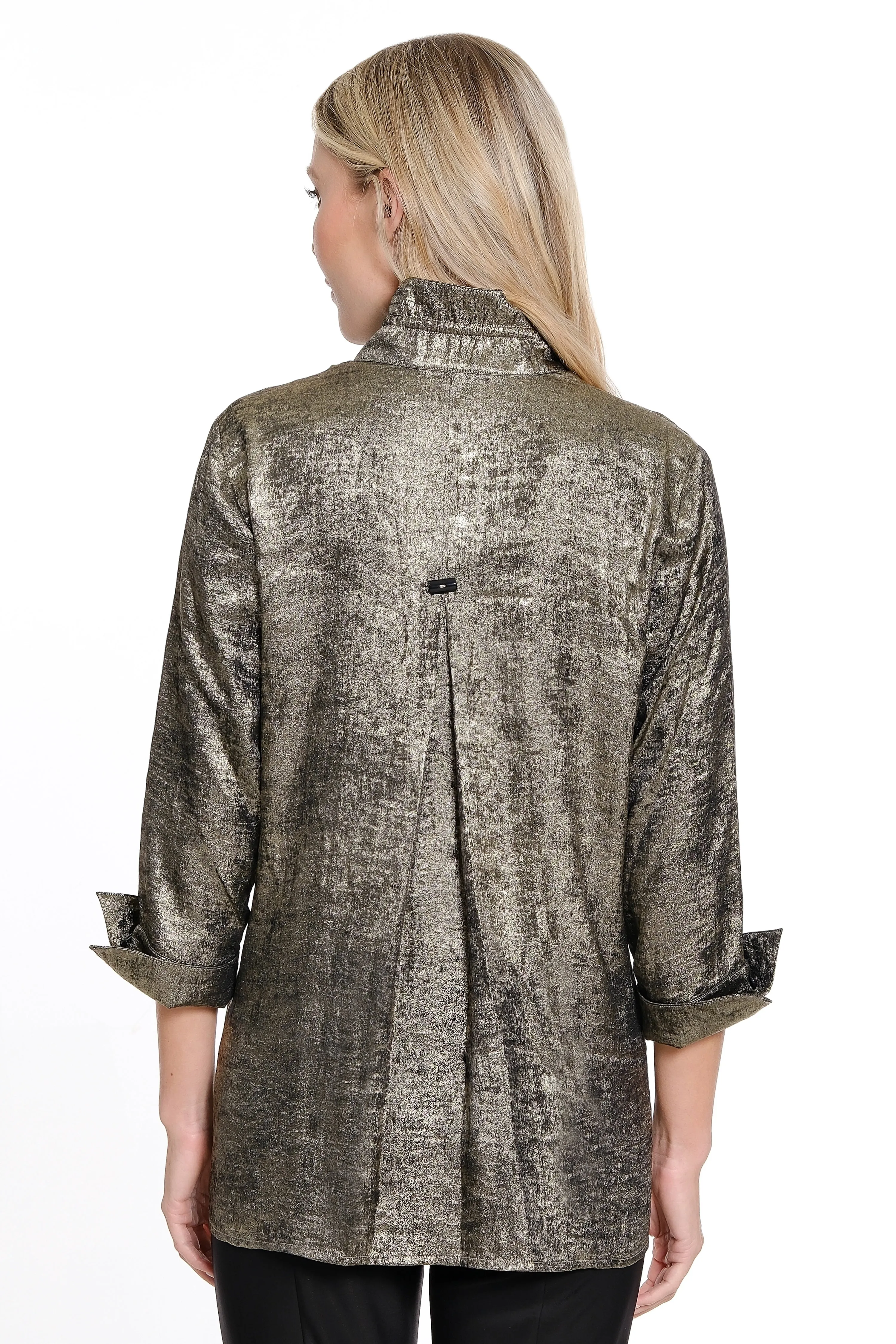 Woven Button Front Tunic - Women's - Bronze sold by Ail Miles Clothing product image thumbnail 2