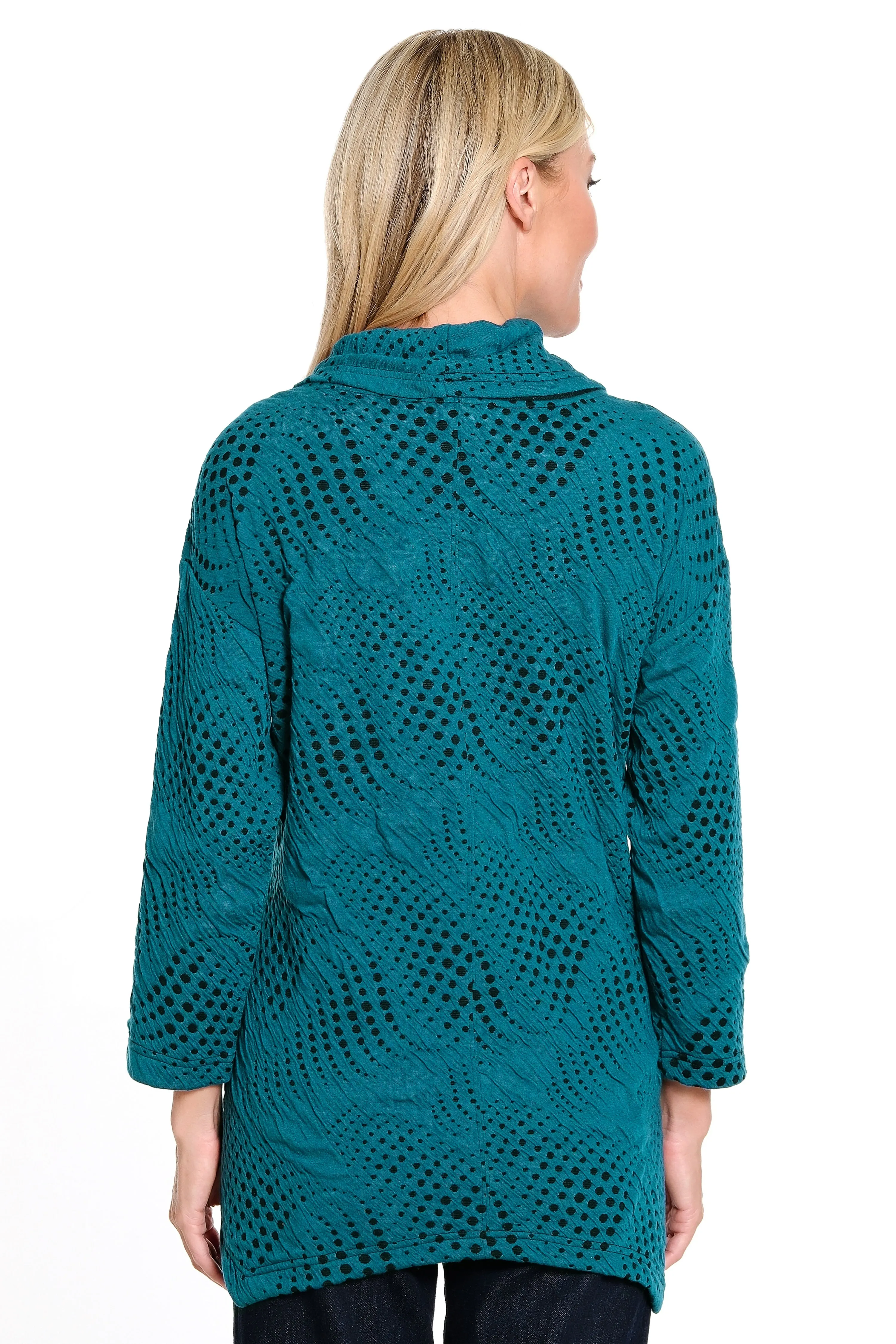 Knit Jacquard Tunic - Women's - Peacock sold by Ail Miles Clothing product image thumbnail 2