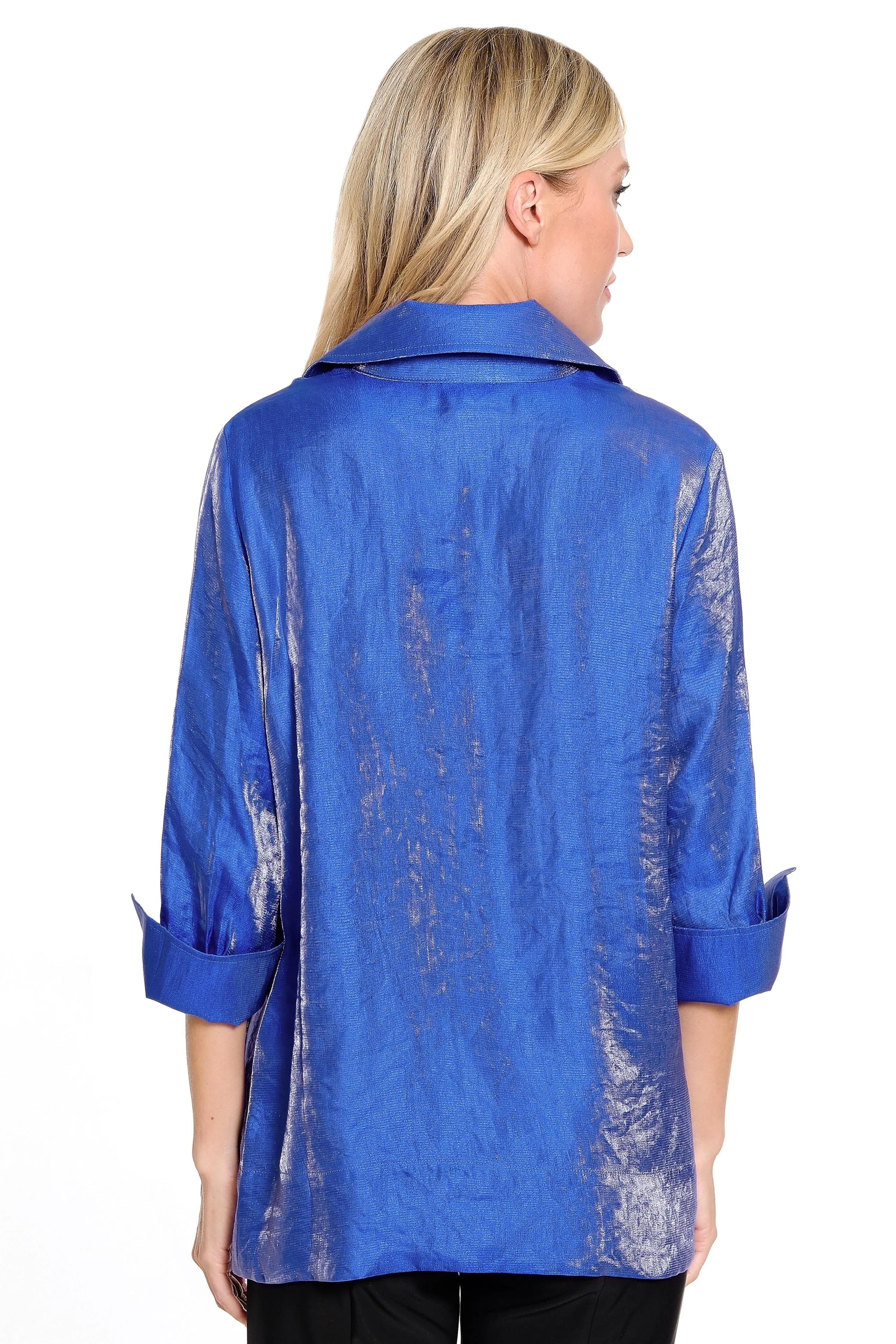 Woven Shimmer Jacket - Women's - Cobalt sold by Ail Miles Clothing product image thumbnail 2