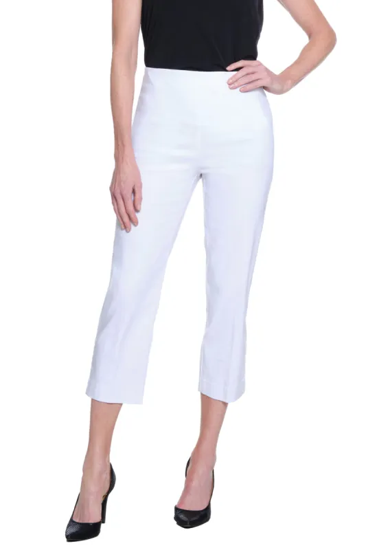 Pull On 'No Waist' Crop Pant - White sold by Ail Miles Clothing