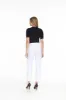 Pull On 'No Waist' Ankle Pant - White sold by Ail Miles Clothing