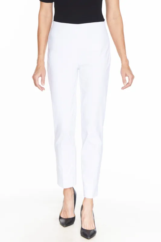 Pull On 'No Waist' Ankle Pant - White sold by Ail Miles Clothing