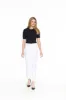 Pull On 'No Waist' Ankle Pant - White sold by Ail Miles Clothing