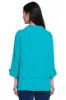 Woven Pop Over Point Collar with Button Placket - Jade sold by Ail Miles Clothing