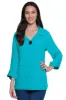 Woven Pop Over Point Collar with Button Placket - Jade sold by Ail Miles Clothing