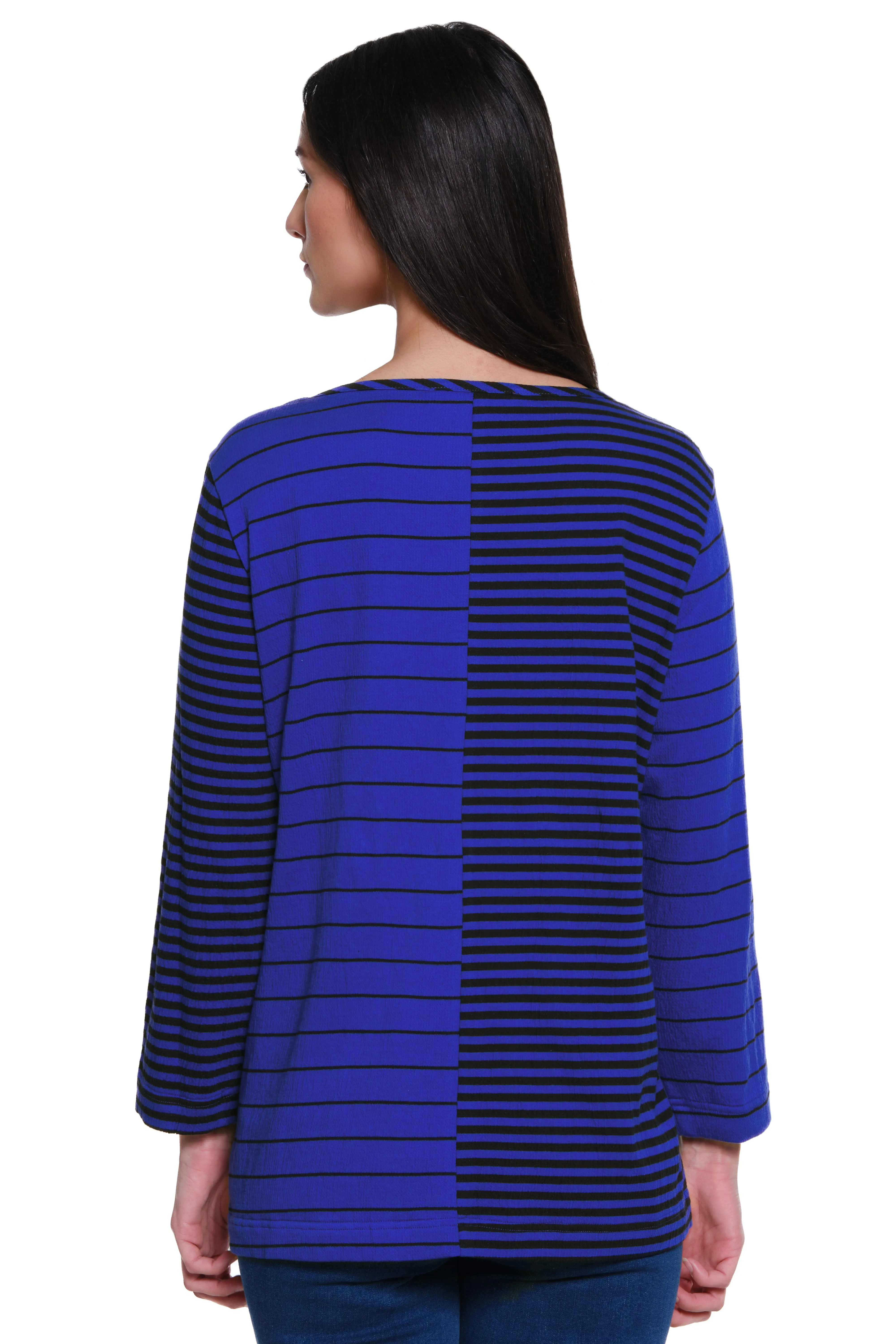 Yarn-dye Knit Pop Over Tunic - Vintage Blue sold by Ail Miles Clothing product image thumbnail 2