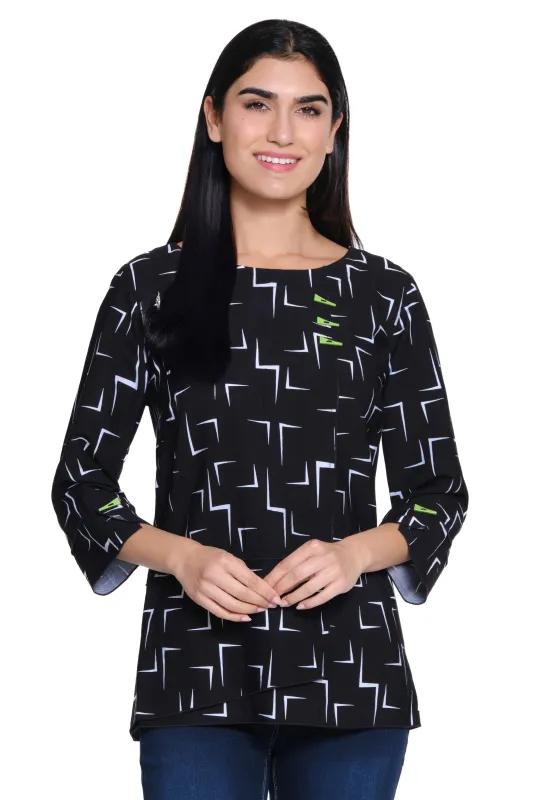 Woven Pop Over Tunic - Tile Multi sold by Ail Miles Clothing