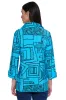 Wire Neck Woven Tunic - Tiffany Blue sold by Ail Miles Clothing