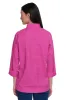 Woven Textured Button Front Tunic - Bright Pink sold by Ail Miles Clothing