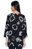 Woven Button Front Blouse - Women's - Black/White sold by Ail Miles Clothing
