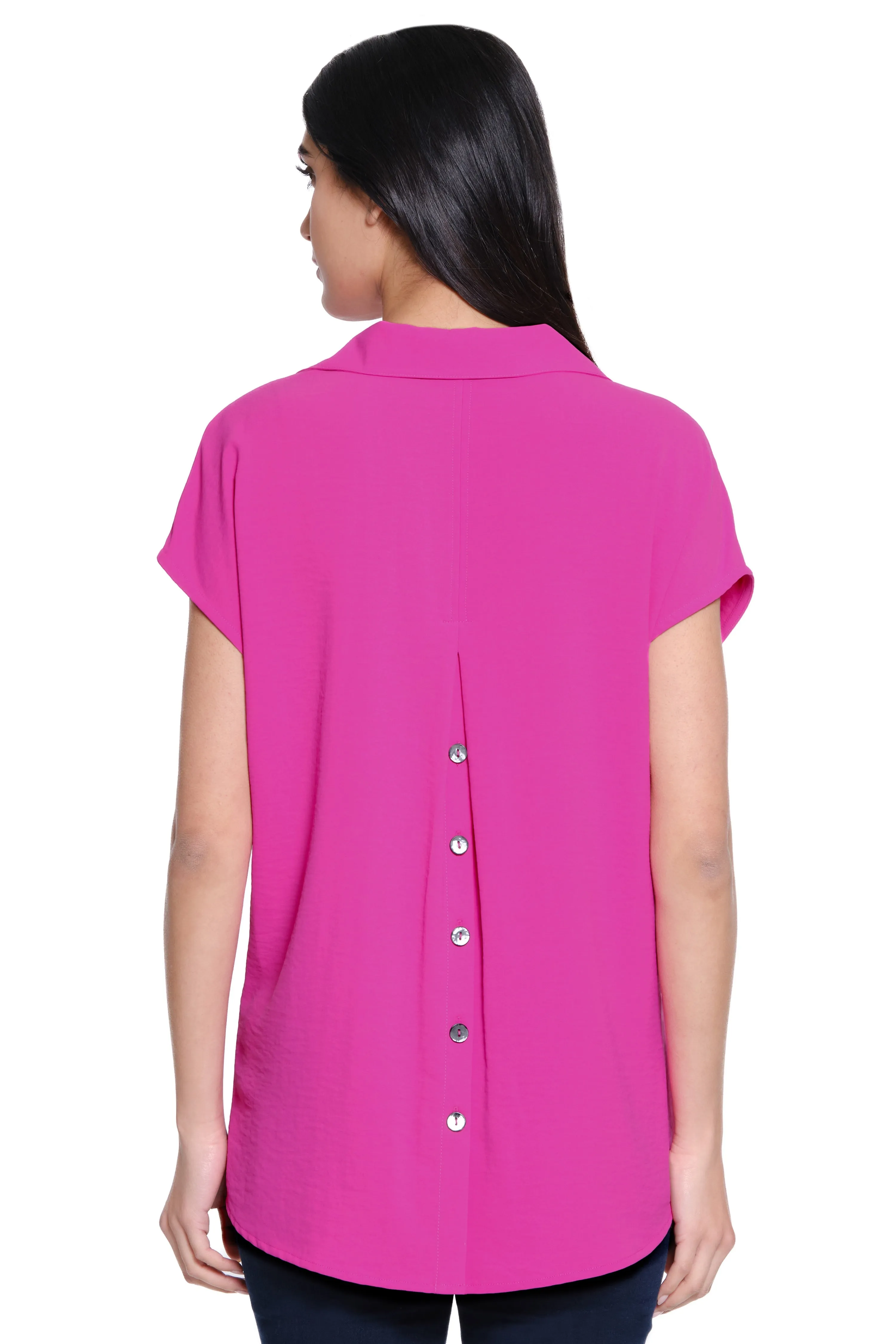 Cap Sleeve Tunic - Fuchsia sold by Ail Miles Clothing product image thumbnail 2