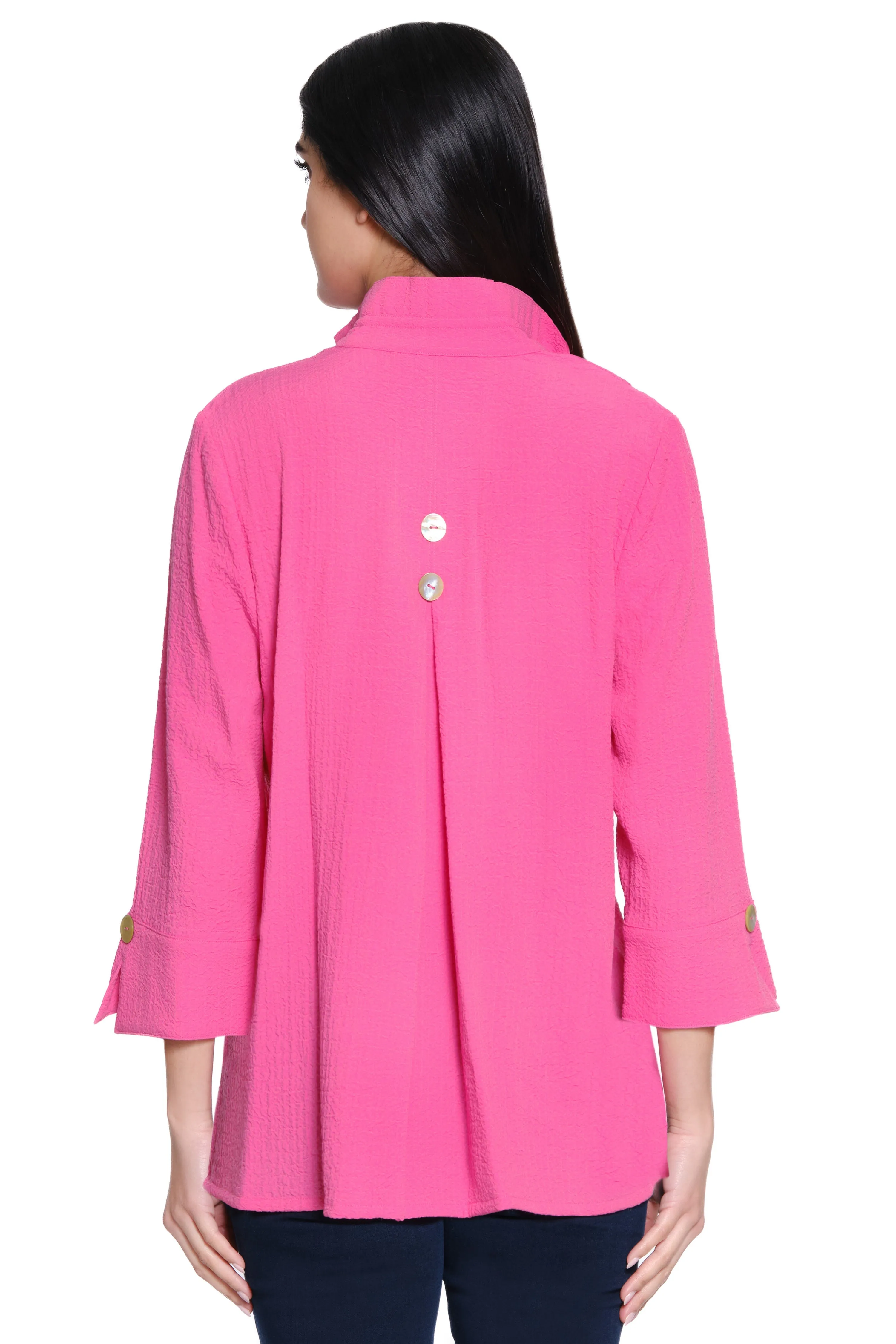 Solid Wire Collar Tunic - Petite - Blossom sold by Ail Miles Clothing product image thumbnail 2