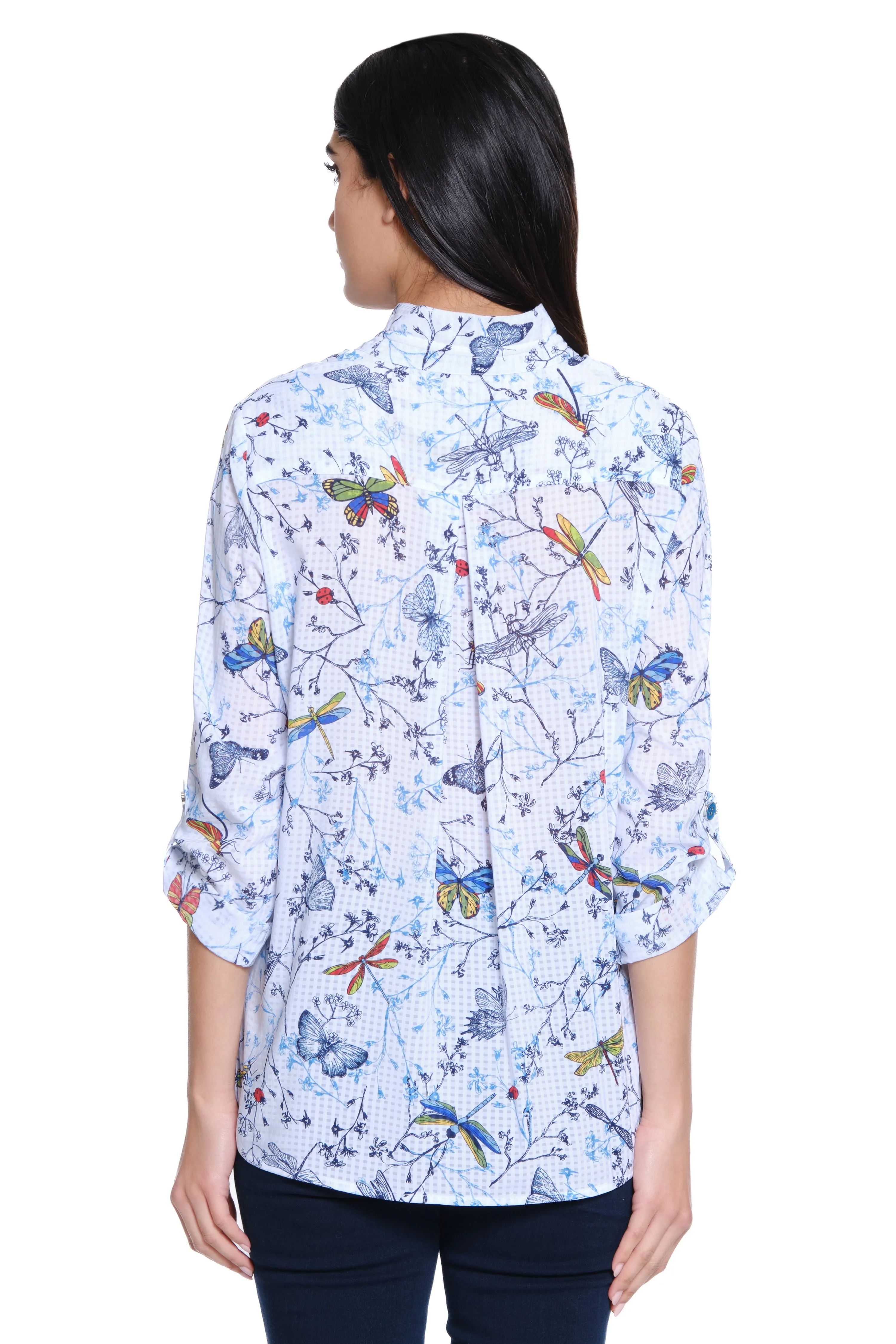 Printed Woven Burnout Tunic - Multi sold by Ail Miles Clothing product image thumbnail 2