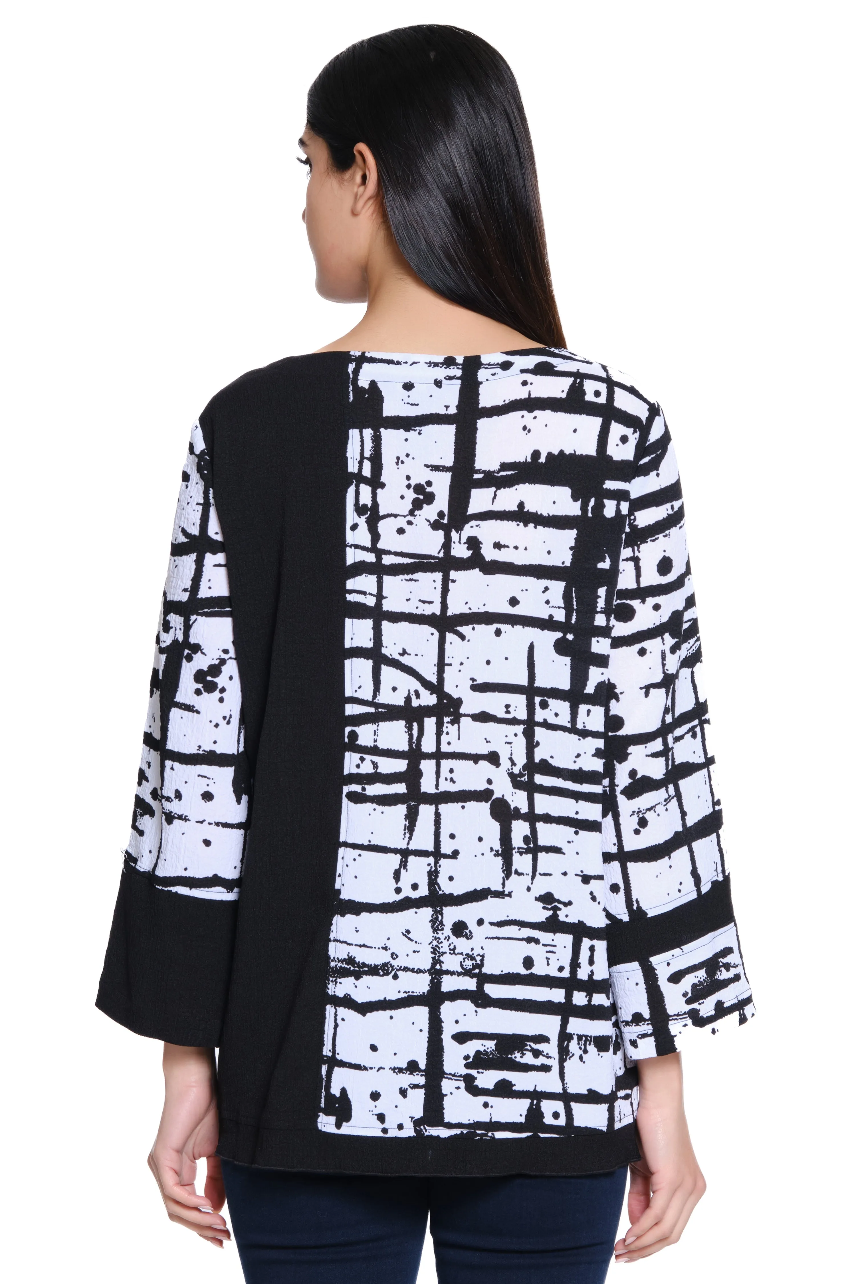 Mixed Media Top - Plus - Abstract Multi sold by Ail Miles Clothing product image thumbnail 2