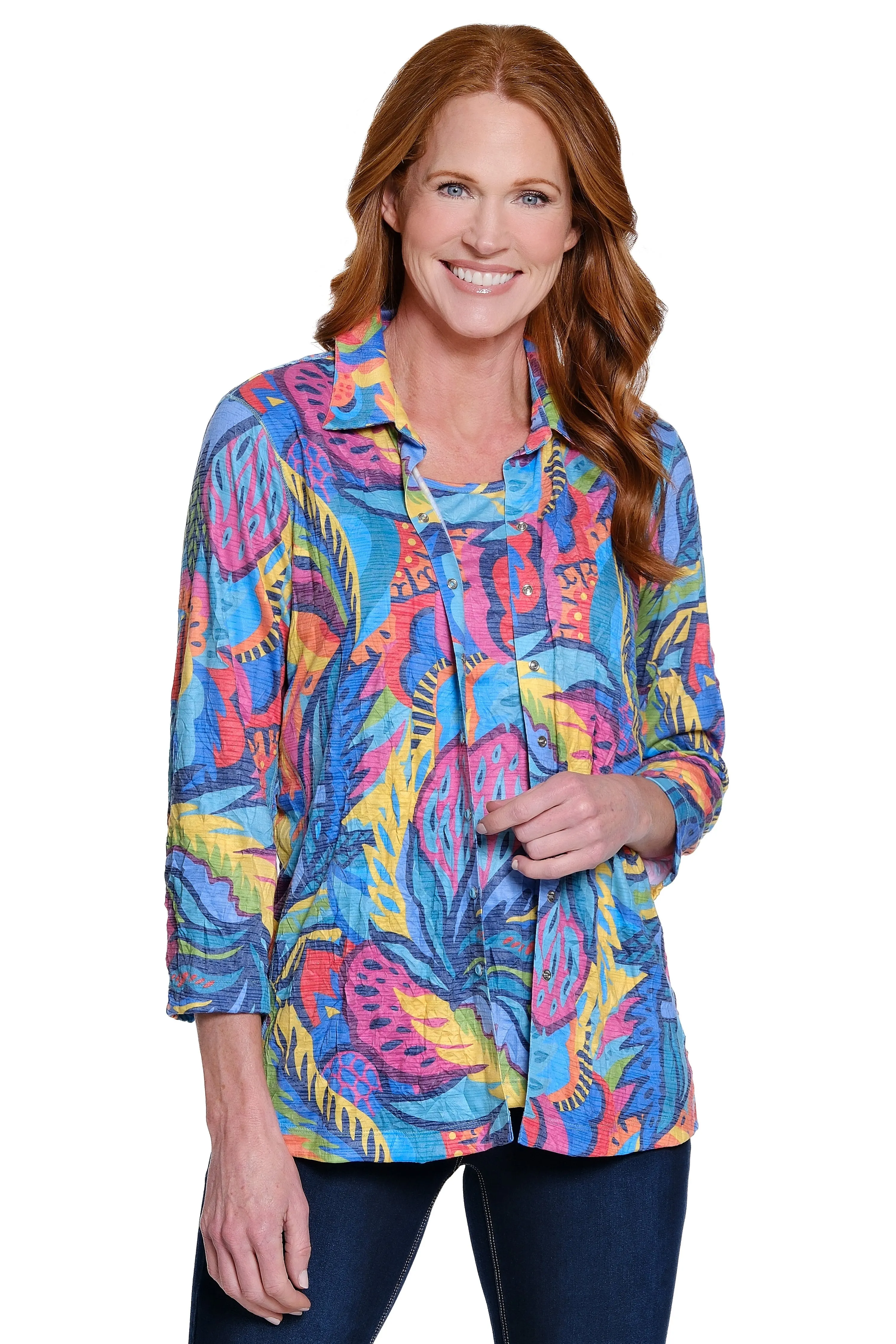 Print Tunic & Tank Set - Tropical Multi sold by Ail Miles Clothing