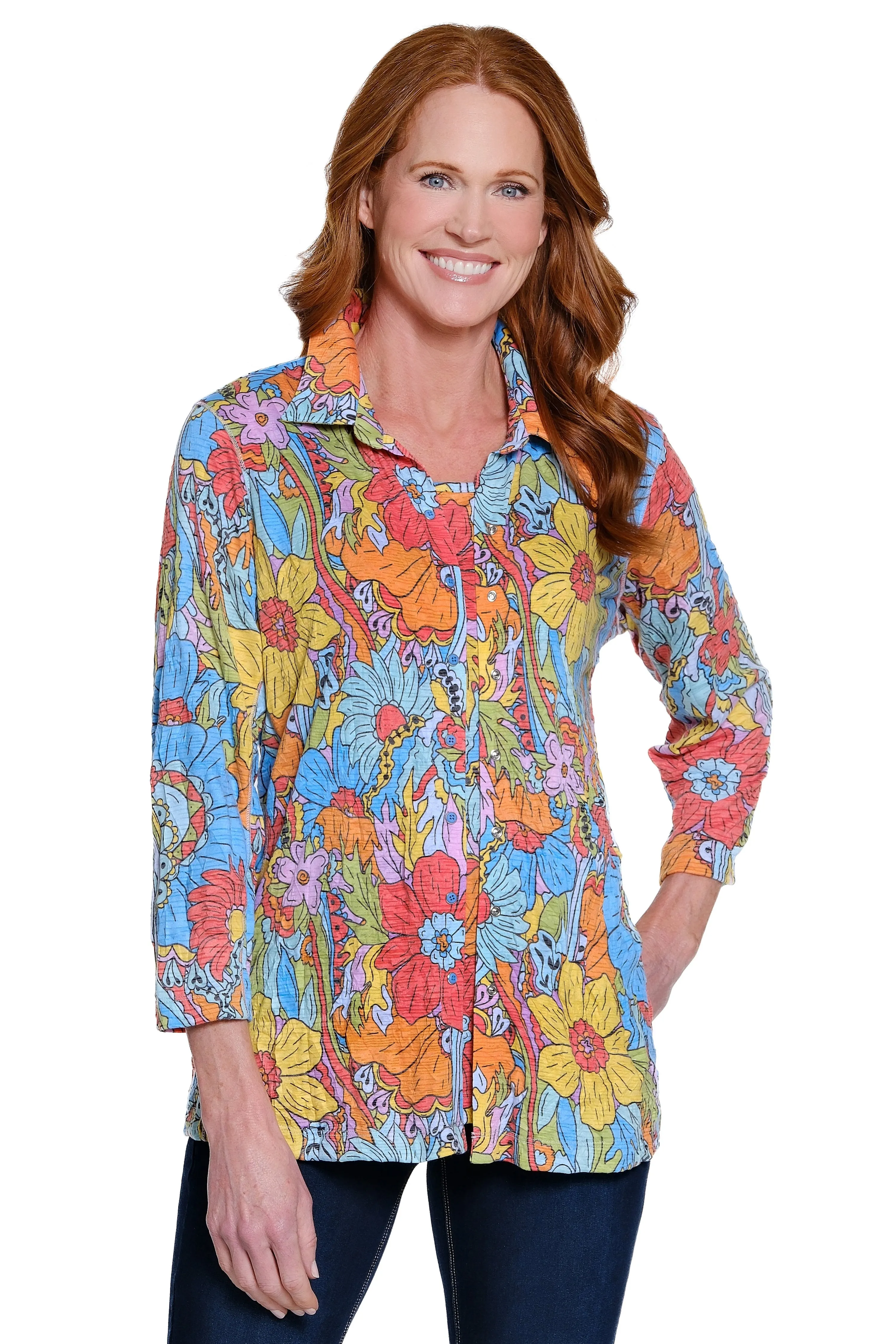 Print Tunic & Tank Set - Floral Multi sold by Ail Miles Clothing