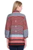 Woven Tunic with Wire Collar - Plus - Multi sold by Ail Miles Clothing