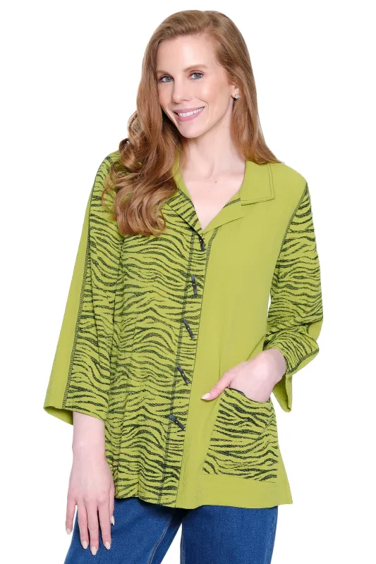 Woven Tunic with Patch Pocket - Citron sold by Ail Miles Clothing
