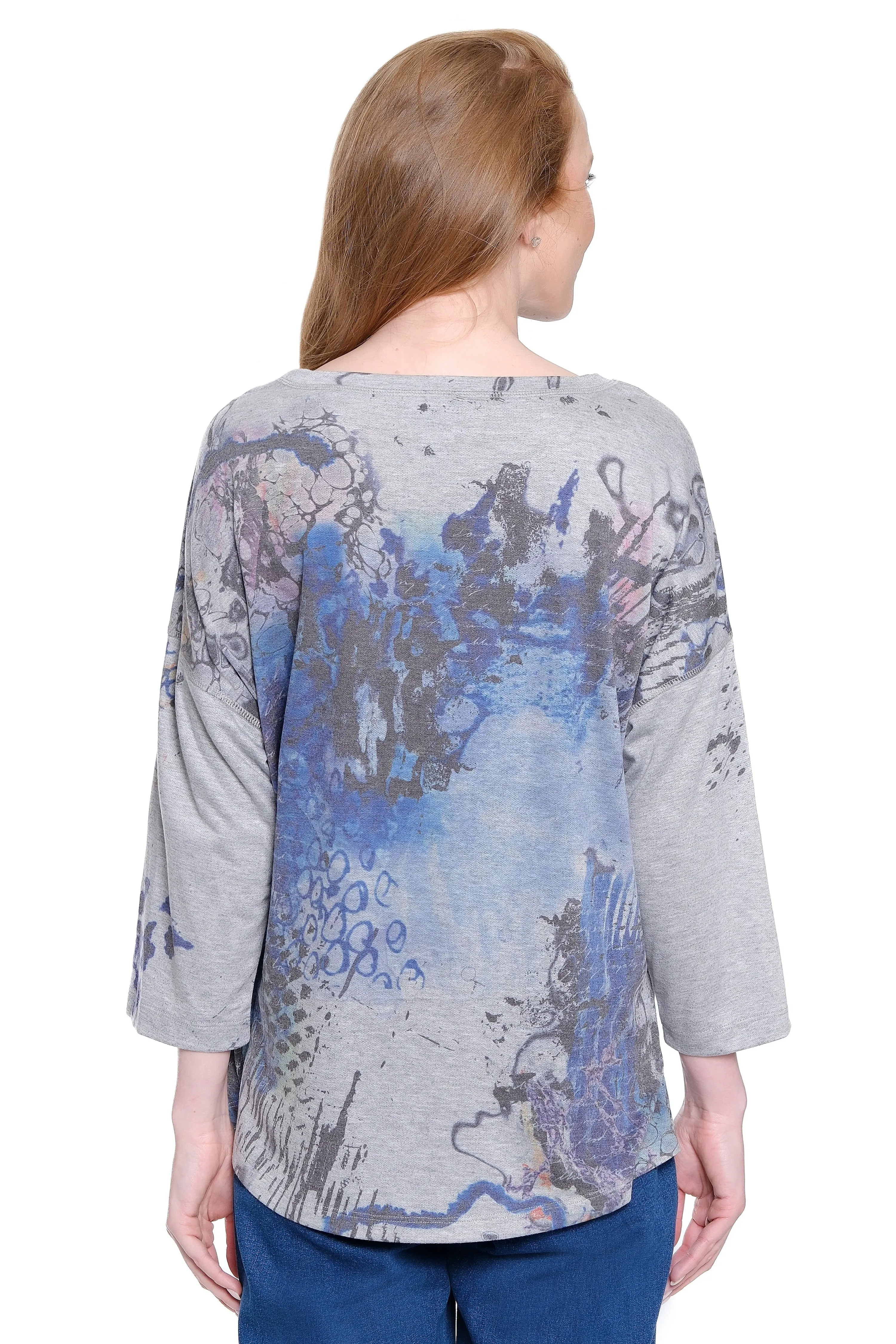 Knit Tunic with Dolman Sleeves - Multi sold by Ail Miles Clothing product image thumbnail 2