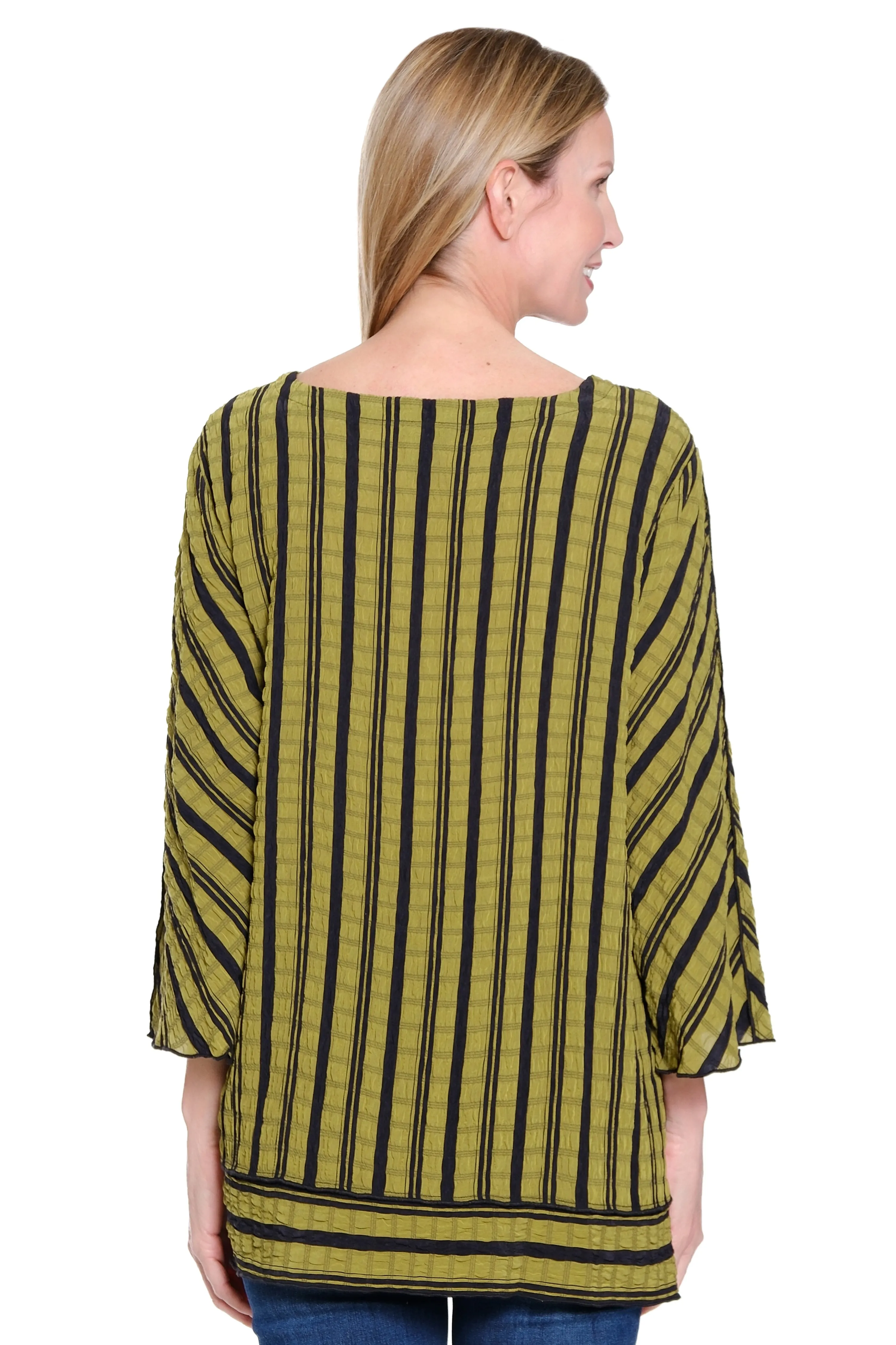 Textured Yarndye Woven Tunic - Plus - Harvest sold by Ail Miles Clothing product image thumbnail 2