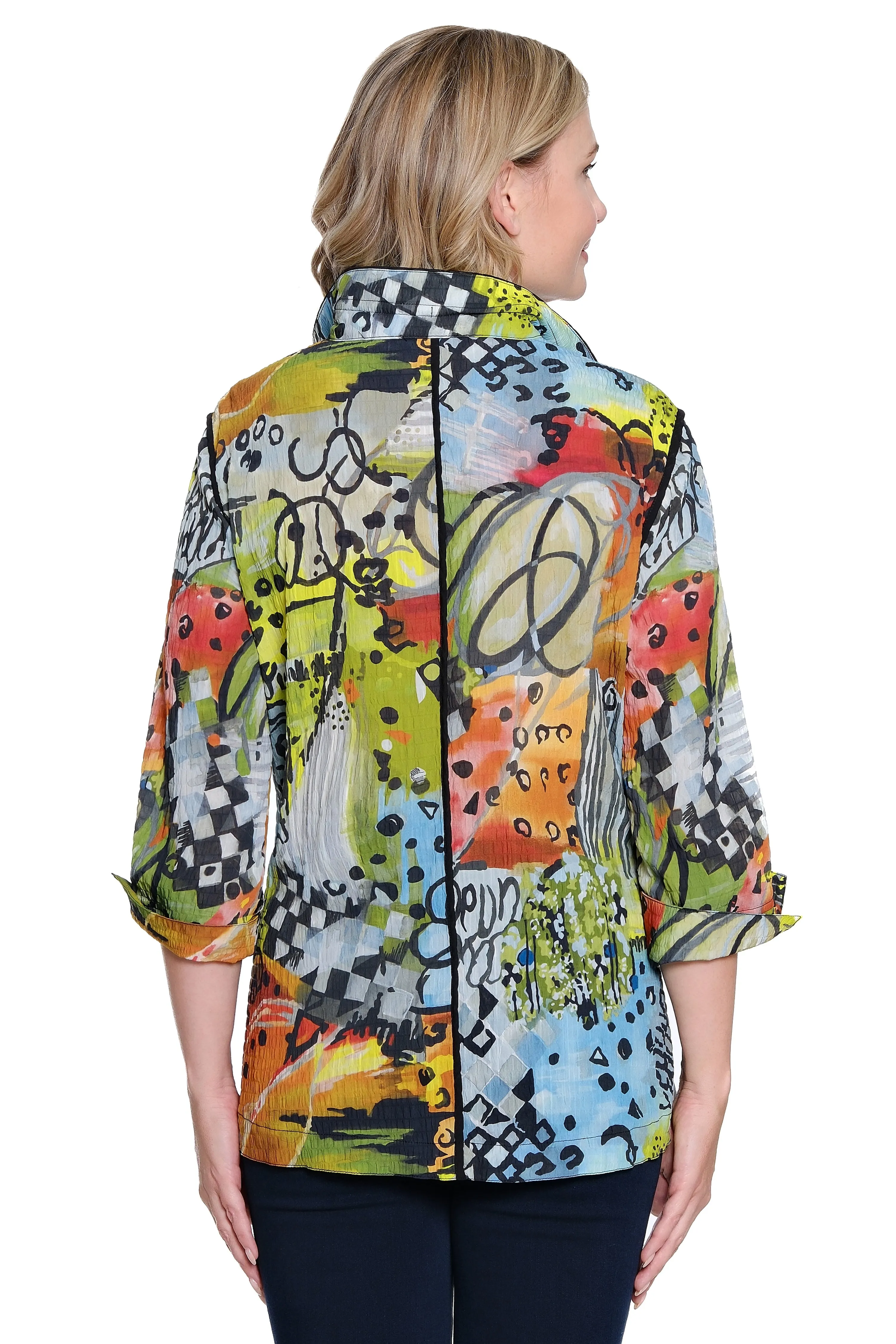 Textured Woven Tunic - Plus - Abstract Multi sold by Ail Miles Clothing product image thumbnail 2