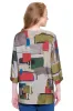 Woven Popover Tunic with Pockets - Abstract Multi sold by Ail Miles Clothing