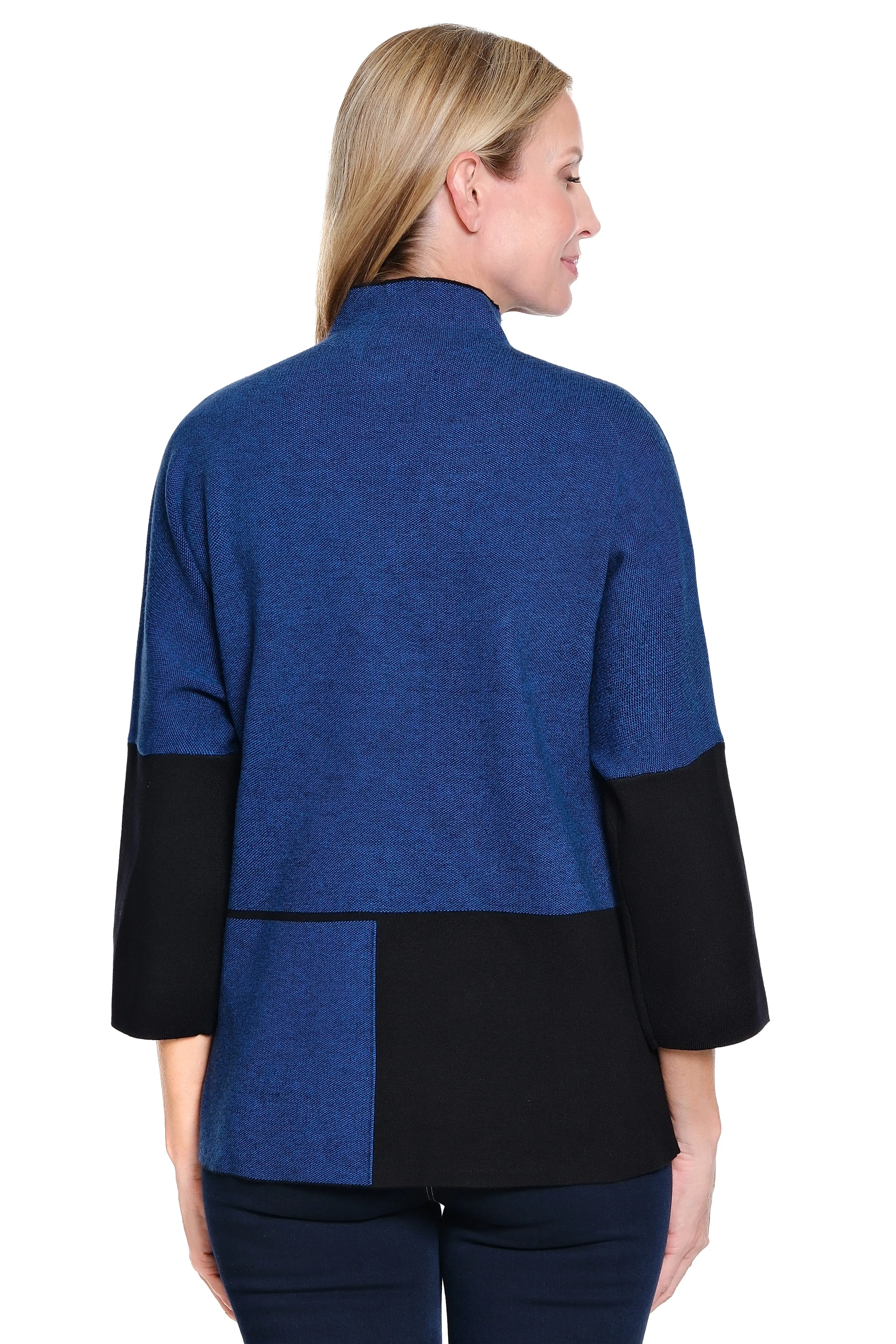 Knit Colorblocked Sweater - Cobalt sold by Ail Miles Clothing product image thumbnail 2