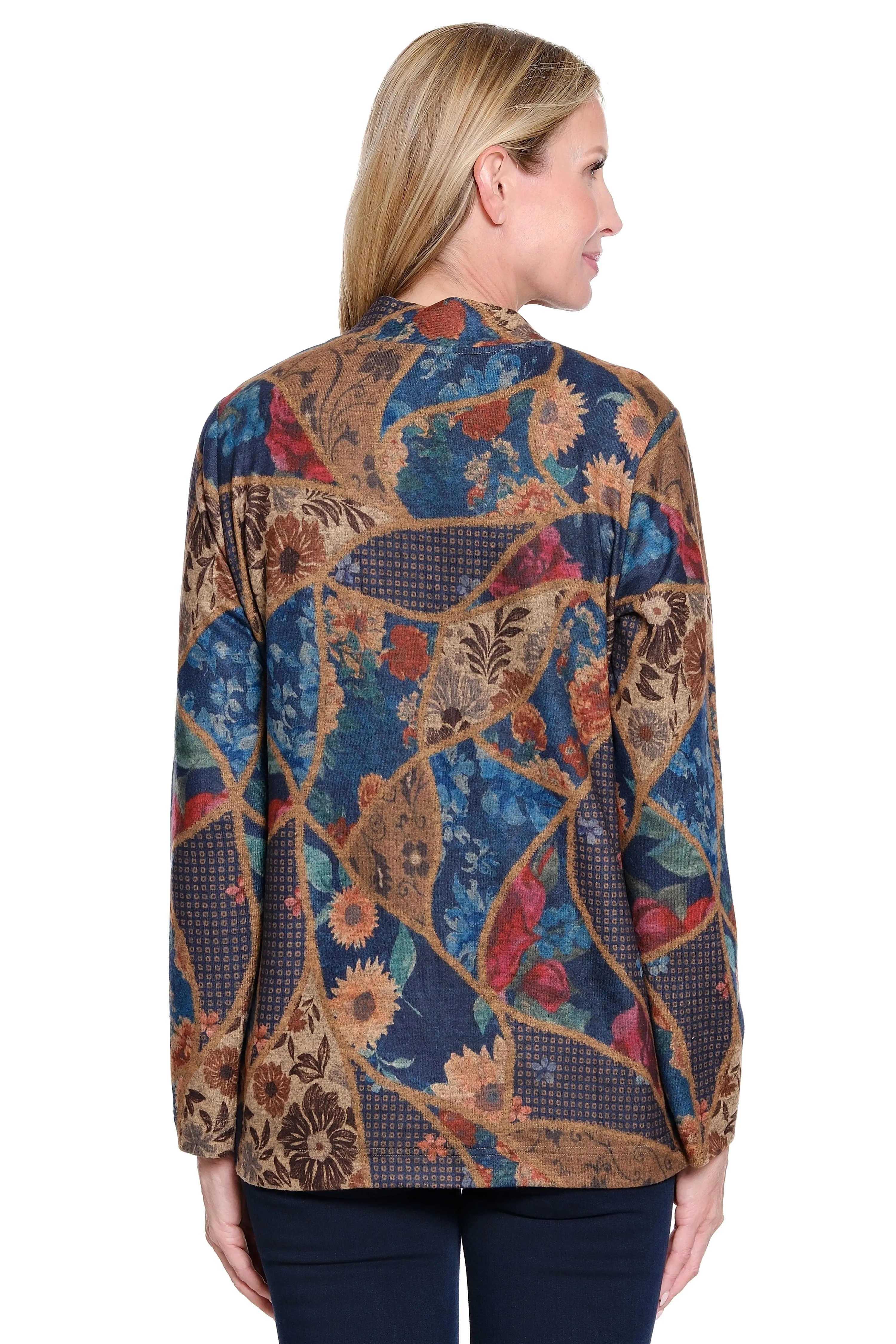 V-Neck Print Tunic - Floral Multi sold by Ail Miles Clothing product image thumbnail 2